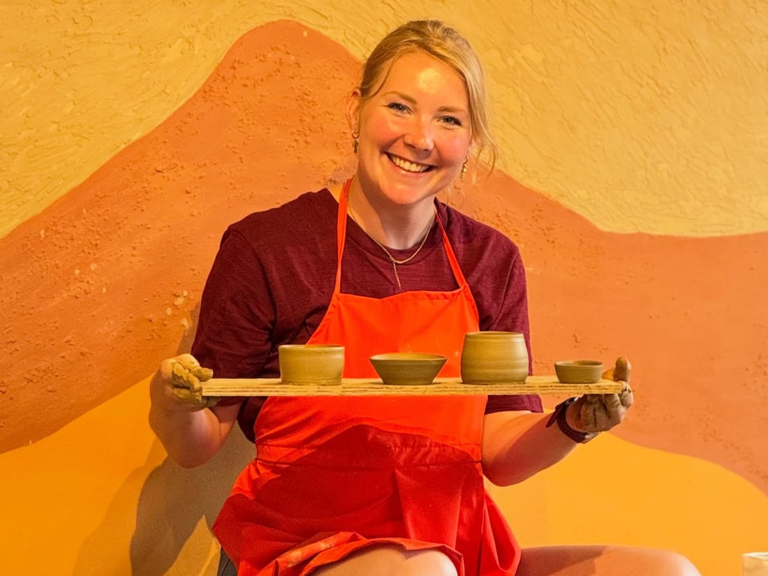 Making and sharing pottery at Prajapati Ceramic